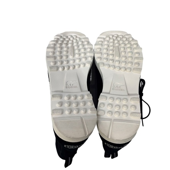 Sorel Caribou OTM Bootie Black Size 7.5 Lace Up Waterproof Suede - Picture 8 of 9